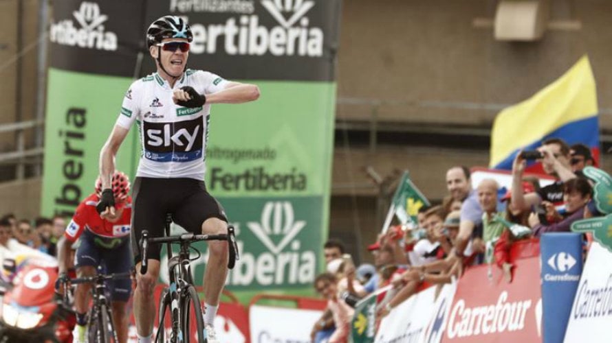 Chris Froome gana la etapa de la Vuelta a España 2016. Efe.