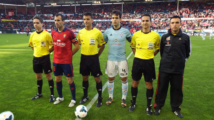 Partido de liga Osasuna - Celta (0-2) en el Sadar, jugado en mayo de 2014.