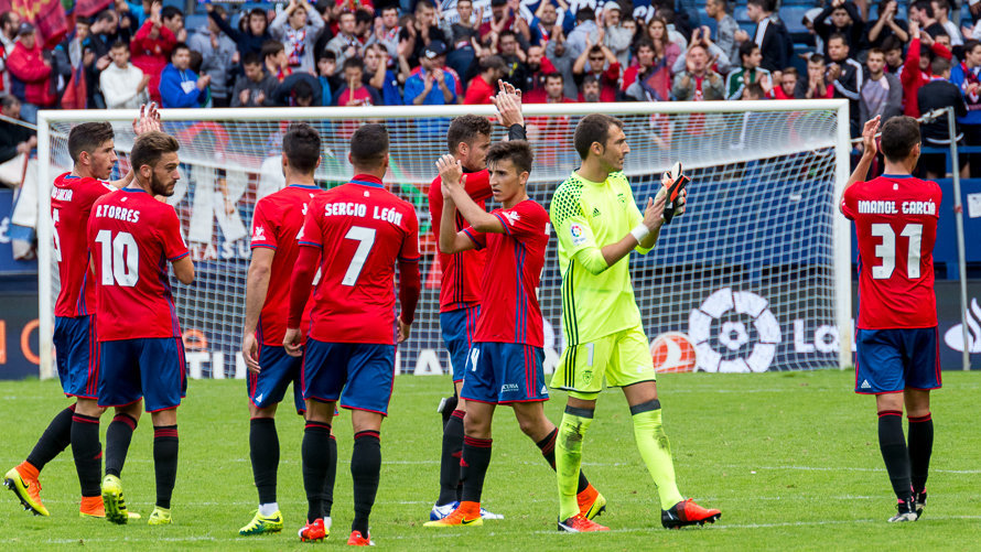 Partido entre Osasuna y Celta (0-0) correspondiente a la cuarta jornada de La Liga Santander disputado en el estadio de El Sadar (42). IÑIGO ALZUGARAY