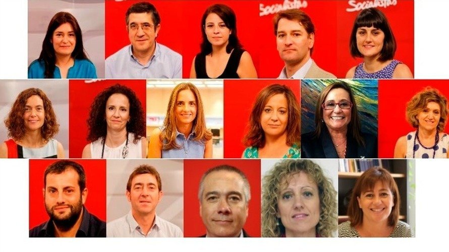 Los 16 socialistas fieles a Pedro Sánchez. EL ESPAÑOL