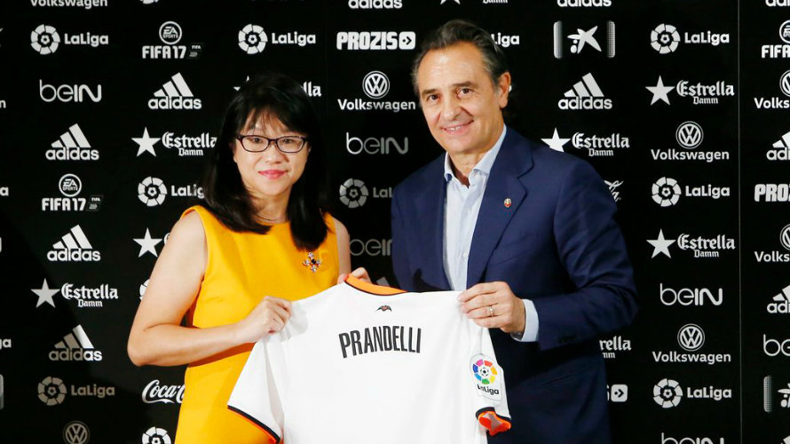 Prandelli ya es el nuevo entrenador del Valencia CF. Twitter Valencia CF.