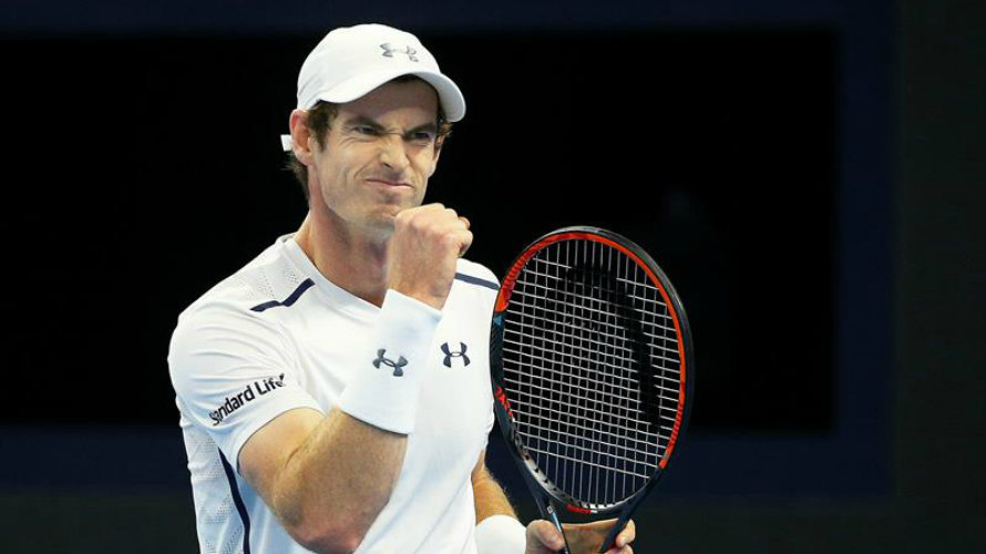 Andy Murray hace un gesto de triunfo. Efe.