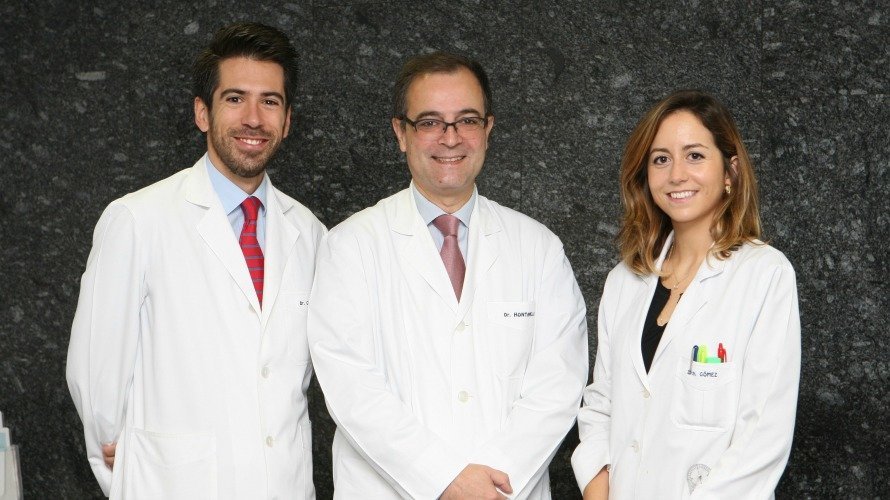Los doctores de la CUN Álvaro Cabello, Bernardo Hontanilla y Cristina Gómez Martínez de Lecea.