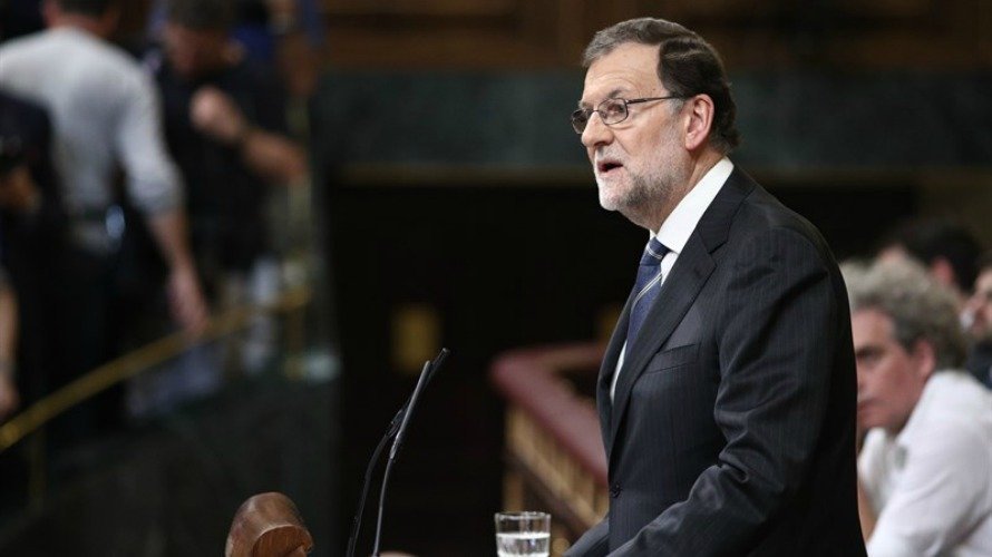 El presidente del Gobierno en funciones, Mariano Rajoy, en el Congreso de los Diputados. EP