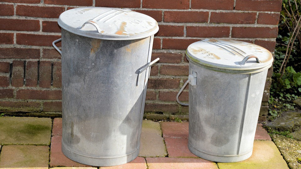 Imagen de dos cubos de basura. ARCHIVO