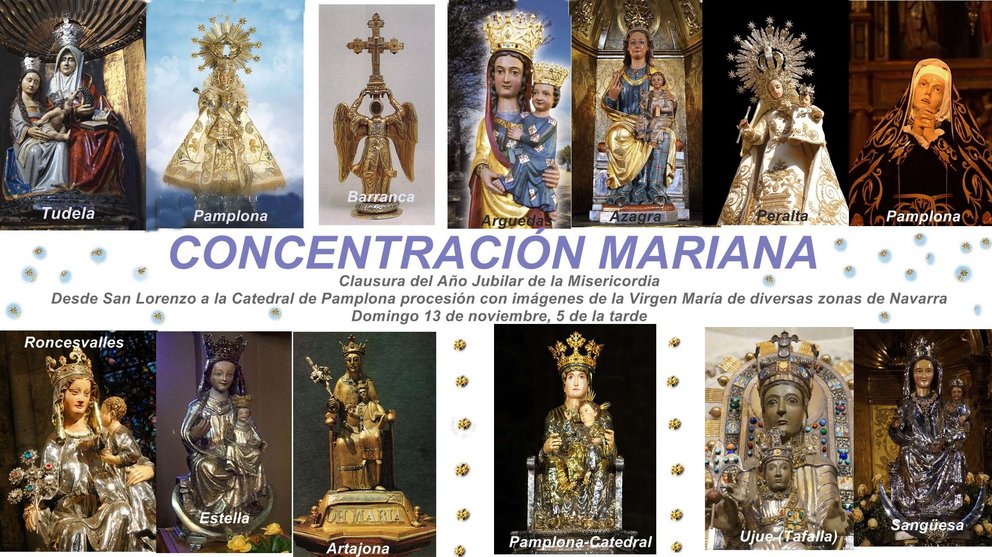 Concentración mariana el próximo domingo 13 de noviembre en Pamplona