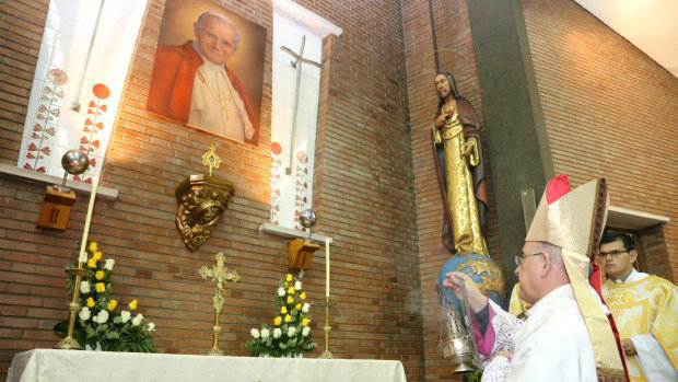 La reliquia de Juan Pablo II que se venera en una parroquia de Mequinenza