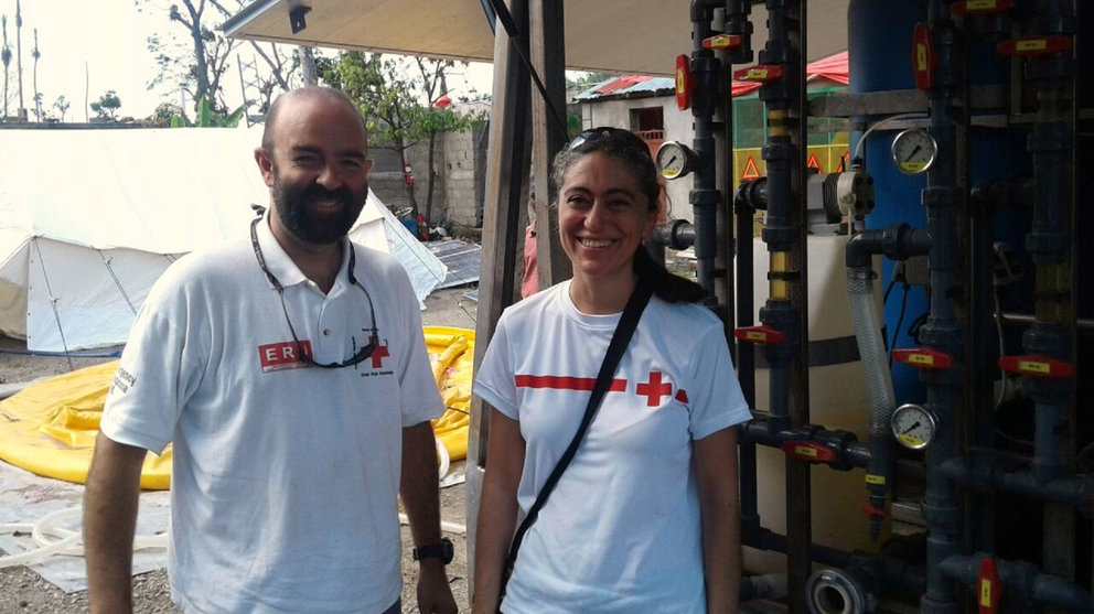 La navarra Esperanza Ursúa sustituye a Joaquín Mencos en la misión de emergencia de Cruz Roja en Haití. CR