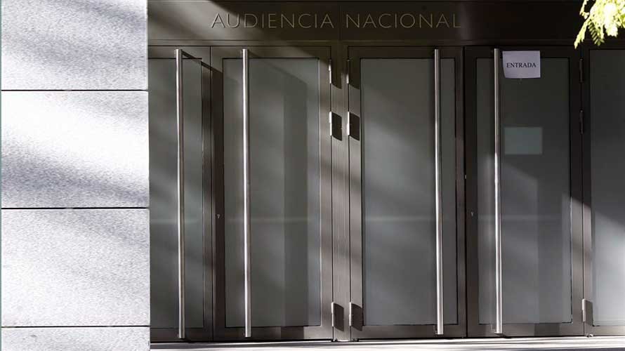 Puerta de la Audiencia Nacional en Madrid. EP