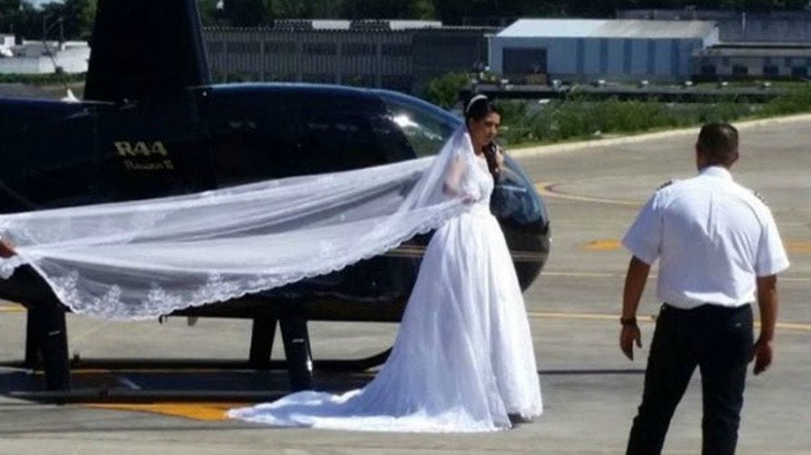 La novia que ha muerto en un accidente de helicóptero de camino al altar  Globo