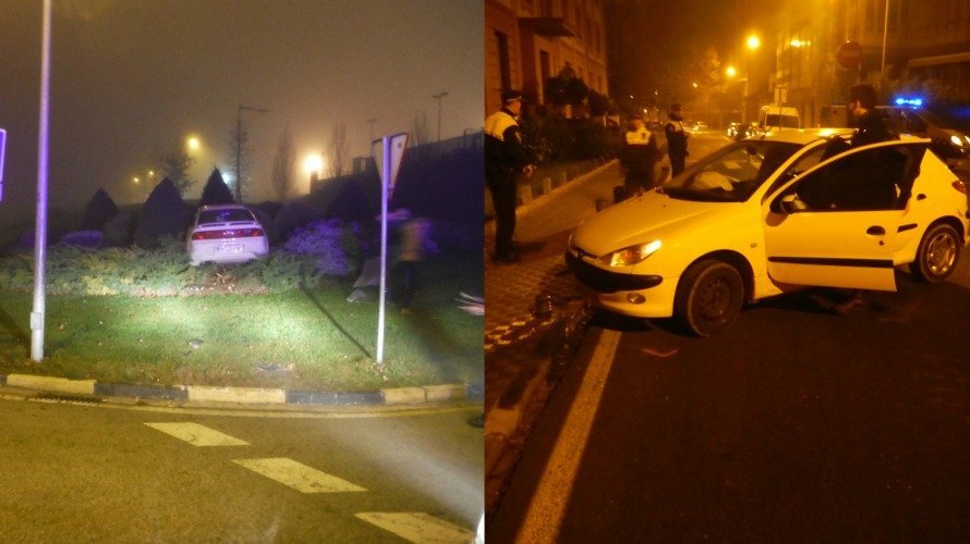 Impactantes accidentes en Pamplona. PMUNICIPAL