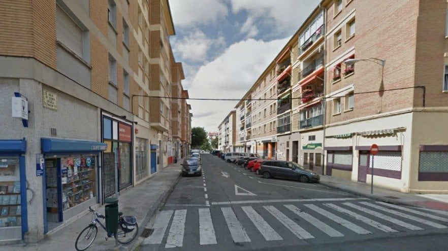 Calle Lesaka de Pamplona, en la Chantrea. 