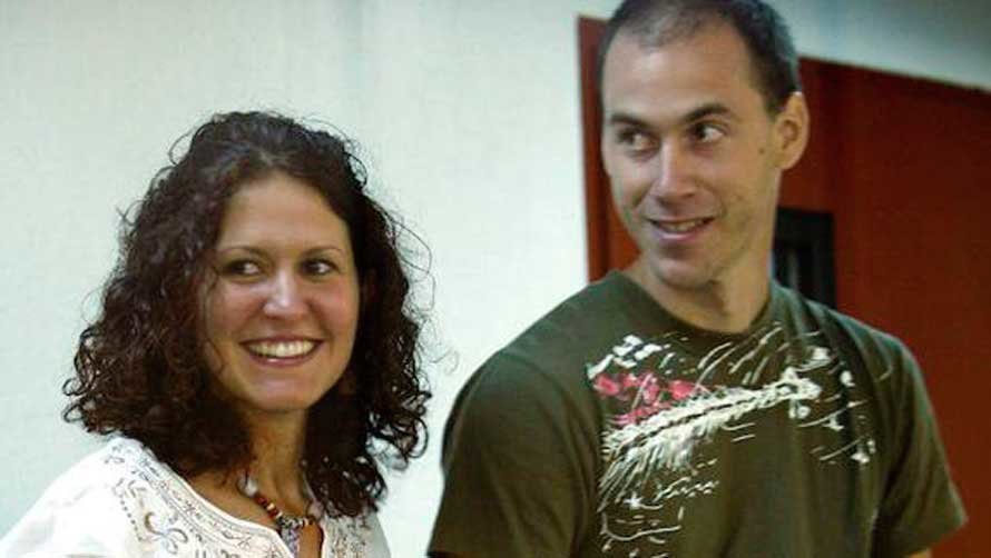 Sara Majarenas junto a Mikel Orbegozo durante el juicio. EFE