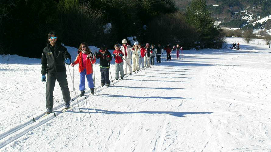 Campaña navarra de esquí escolar. Soloeski.