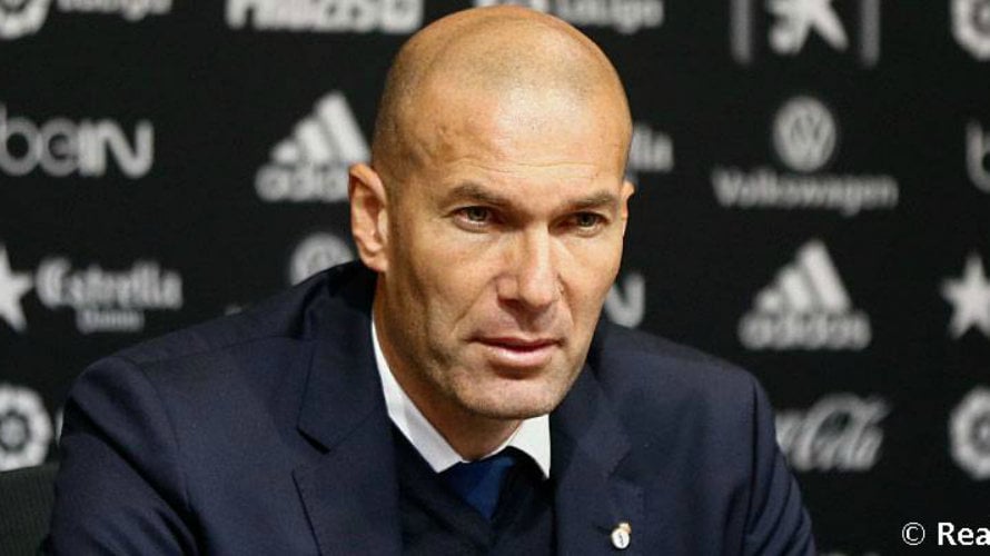 Zidane en la sala de prensa de Mestalla. Foto web Real Madrid.