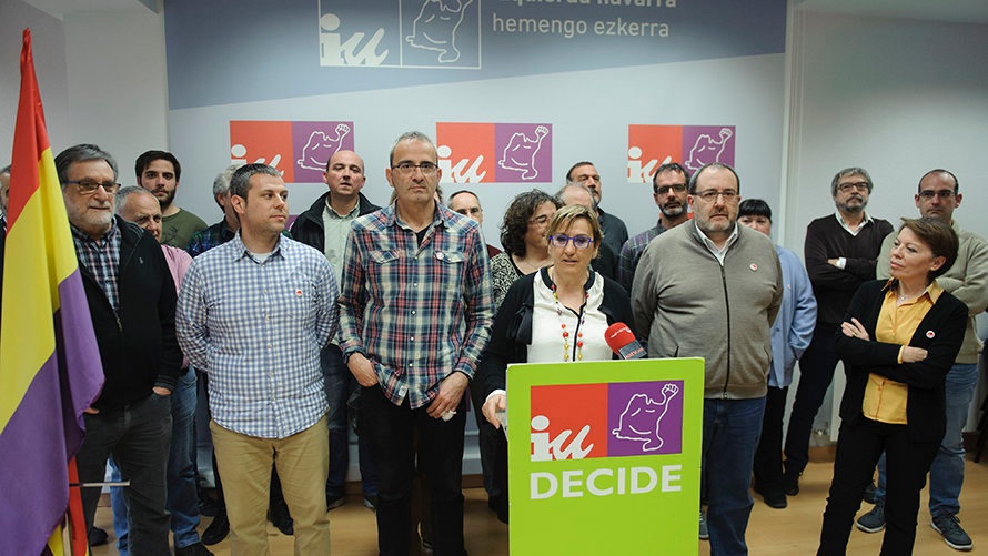 Presentación de la candidatura de Marisa de Simón como coordinadora general de Izquierda Unida de navarra. MIGUEL OSÉS (6)