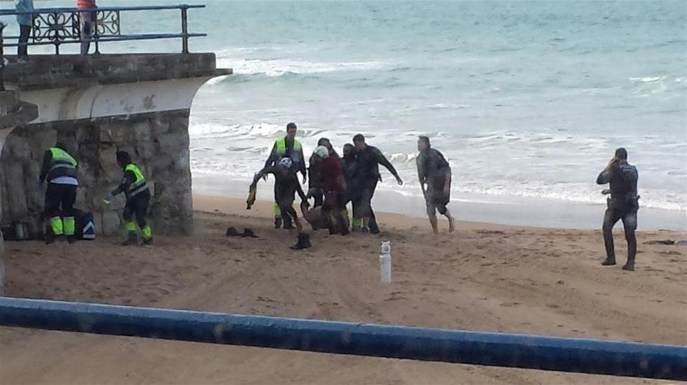 Aparición de un cadáver en la playa del Sardinero, en Cantabria.