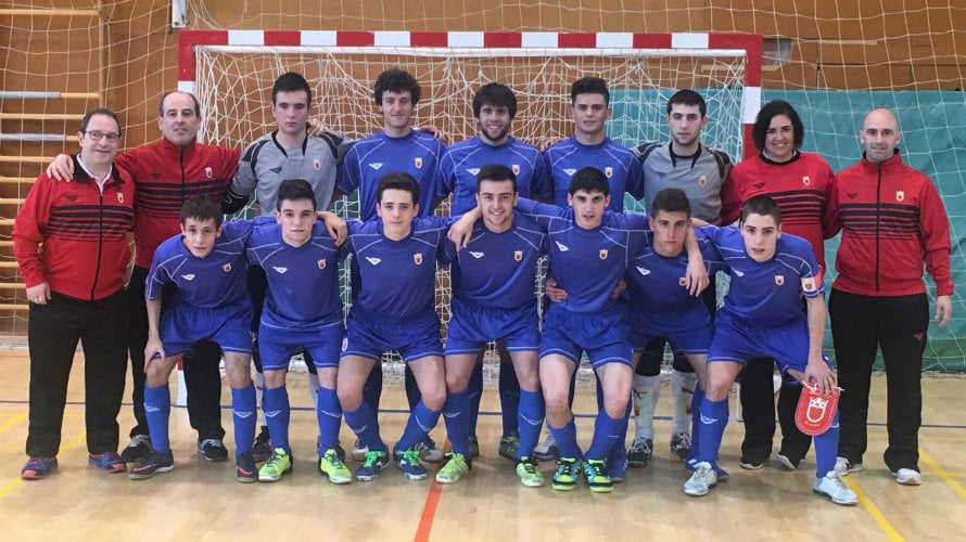 Selección Navarra sub-19 de fútbol sala.