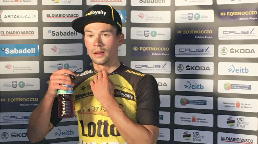 Primoz Roglic ha ganado la etapa con final en Bilbao. Twitter.