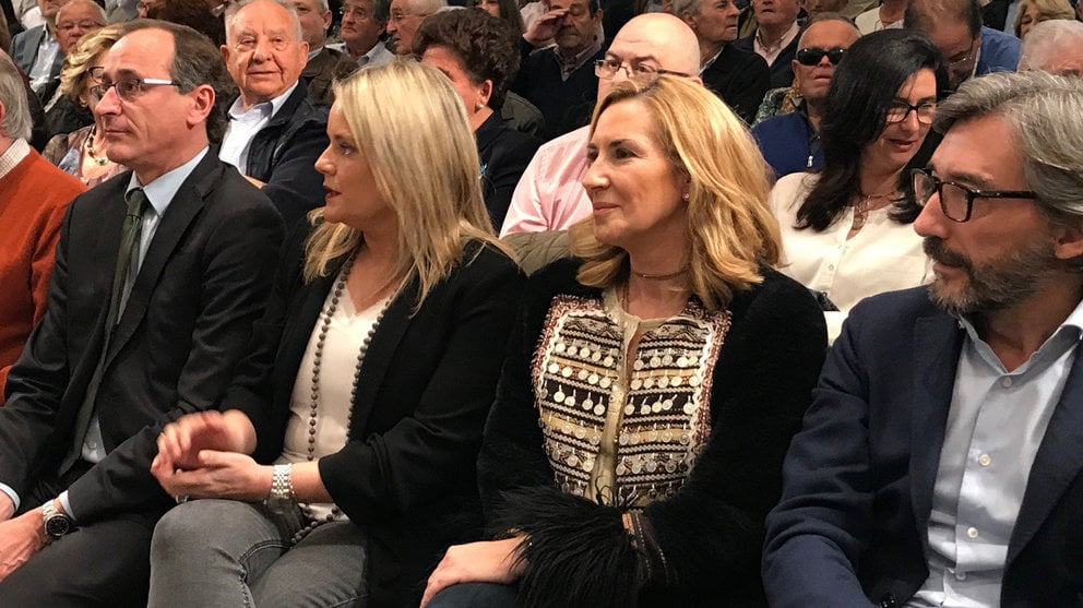 La presidenta del PPN, Ana Beltrán, acude al acto del PP vasco para homenajear a las personas que plantaron cara al terrorismo. CEDIDA