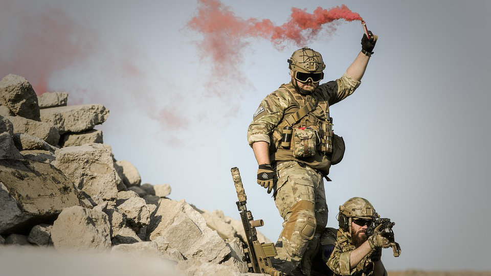 Imagen de varios soldados en una intervención militar en el desierto. ARCHIVO