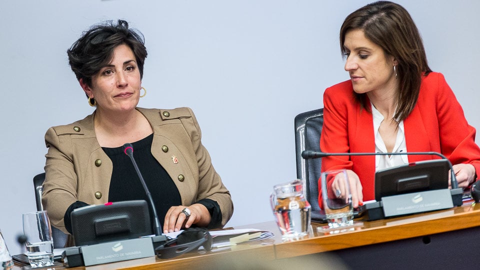 La nueva consejera de Educación, María Solana, explica en el Parlamento las principales líneas de actuación de su departamento (39). IÑIGO ALZUGARAY