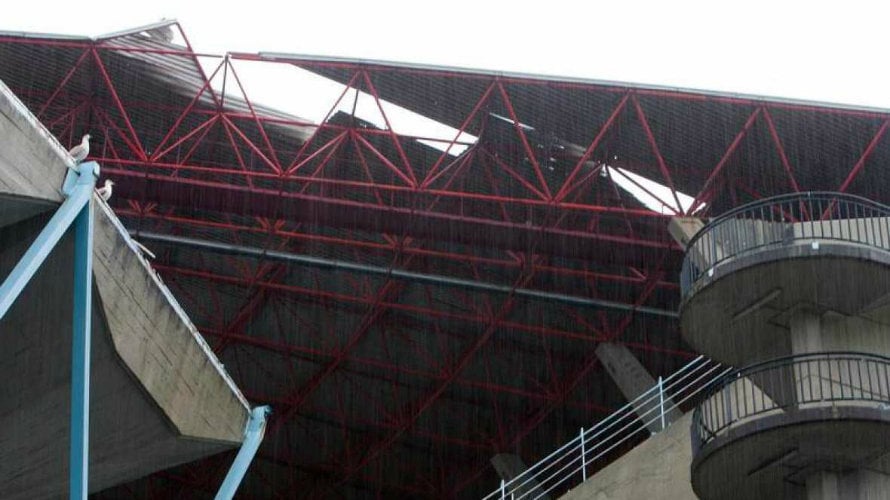Cubierta del estadio de Balaídos. Foto Rtve.