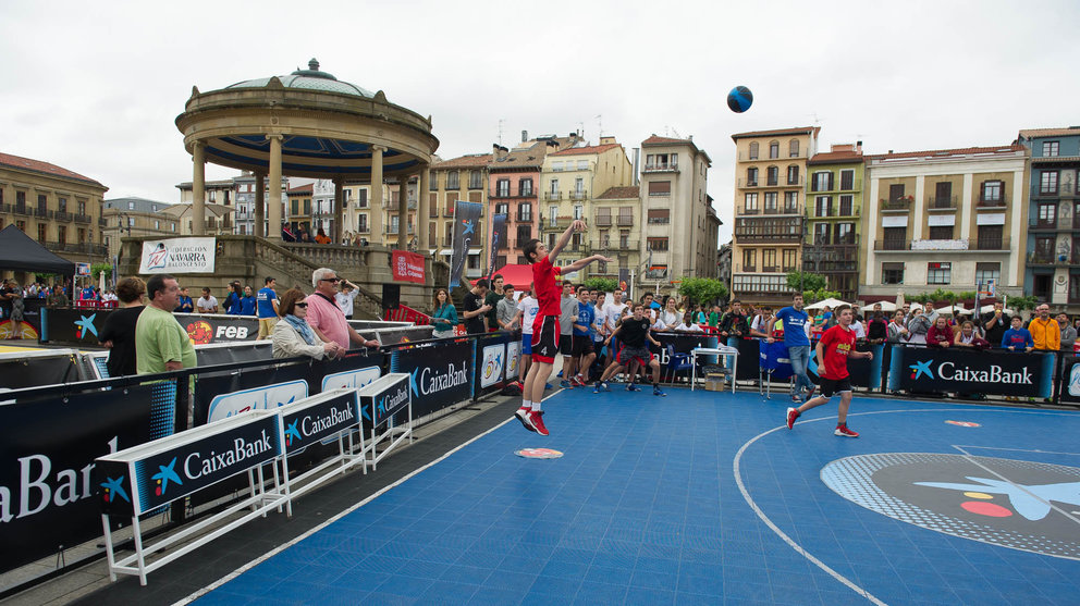 Basket Plaza 3x3. Plaza del Castillo de Pamplona.