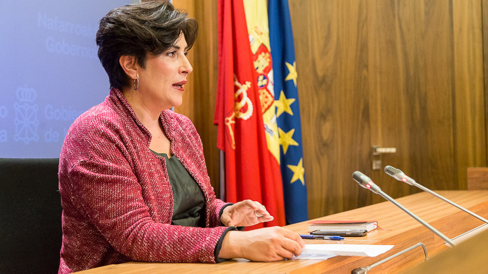 María Solana informa de los asuntos tratados en la reunión semanal del Gobierno de Navarra (07). IÑIGO ALZUGARAY