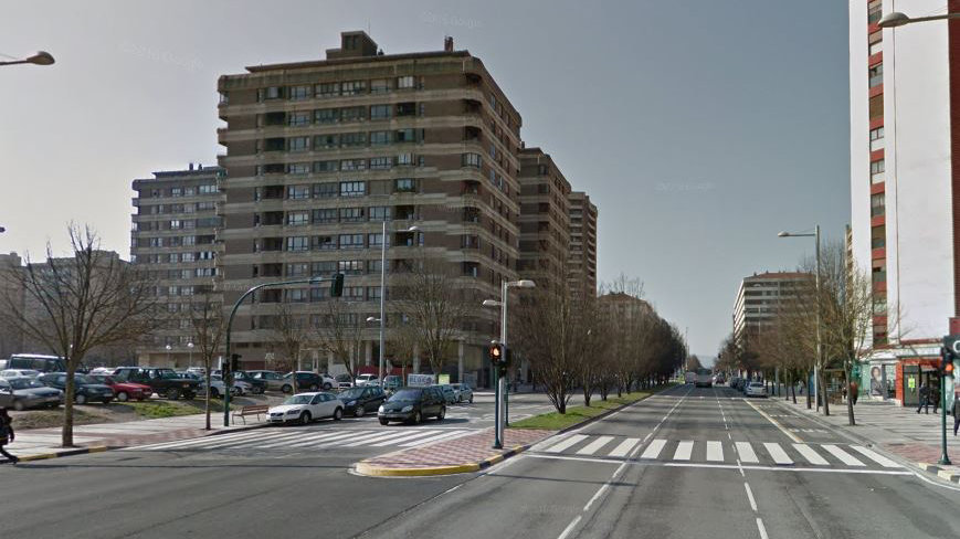 Imagen de la avenida Pío XII en Pamplona