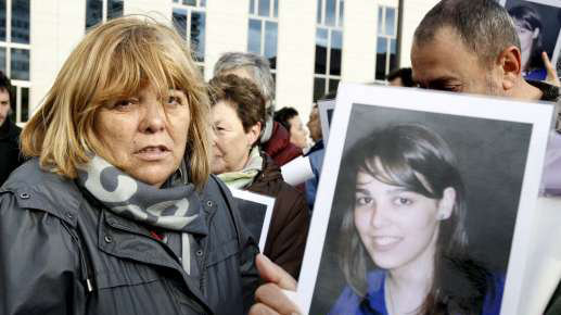 Asun Casasola, la madre de la joven Nagore Laffage asesinada en Sanfermines, durante el juicio celebrado en Pamplona EFE