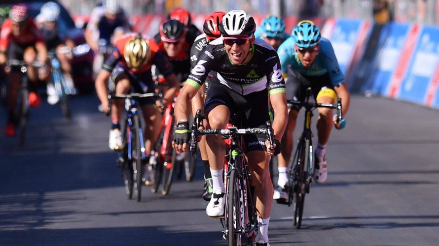 Omar Fraile se impone en el esprint del Giro. Twitter Giro.