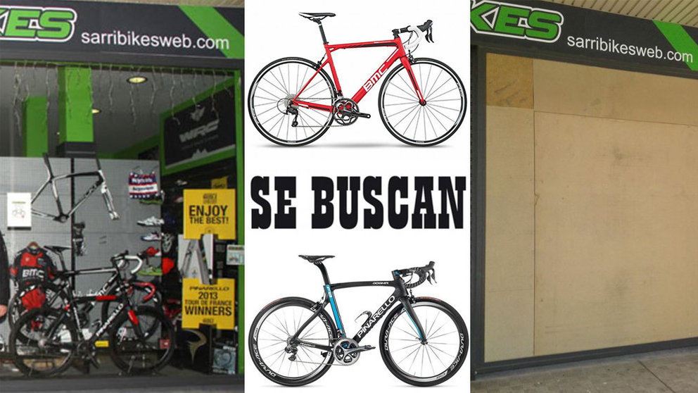 La tienda Sarribikes ha sufrido un robo de dos bicicletas valoradas en 8000 euros