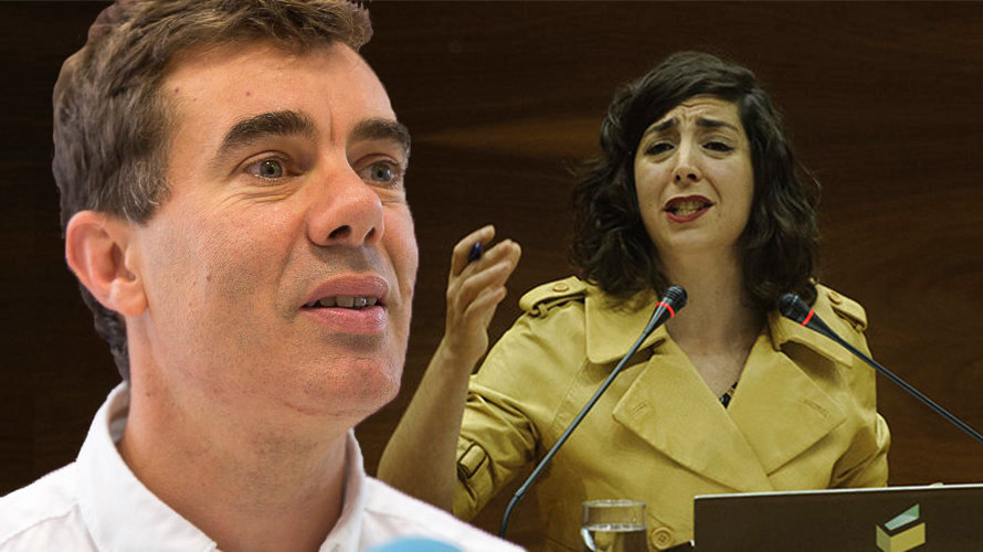 Imagen de Eduardo Santos y Laura Pérez, candidatos a las primarias por liderar Podemos Navarra. NAVARRA.COM