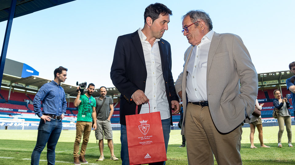 Presentación de Braulio Vázquez como nuevo director deportivo del Club Atlético Osasuna para las dos próximas temporadas (75). IÑIGO ALZUGARAY