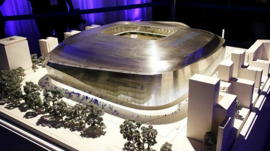Maqueta de lo que será el nuevo estadio Bernabéu.