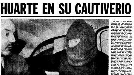 El secuestro de Felipe Huarte, el primero que ejecutaba ETA, copaba titulares como éste en Informaciones en enero de 1973