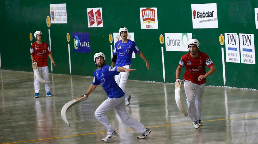 Los azules se llevaron la semifinal en el Euskal Jai Berri. Maialen Andrés.