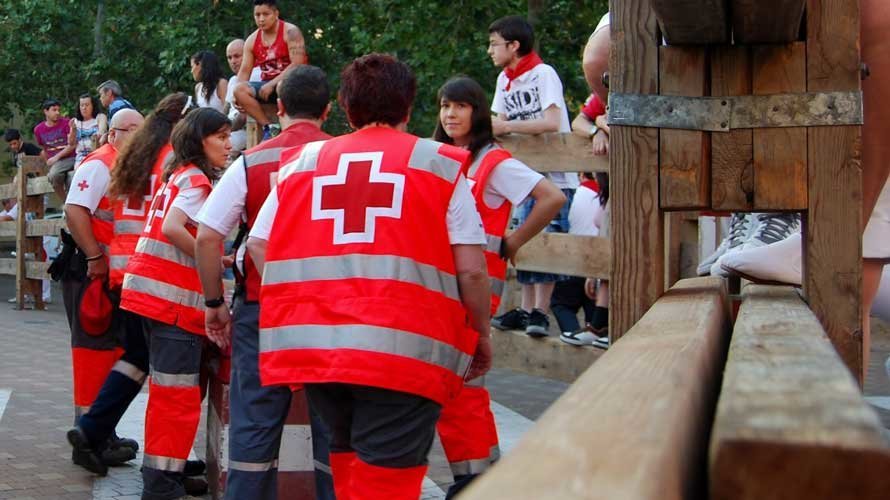 Dispositivo de Cruz Roja en Fiestas de Tudela. CRUZ ROJA