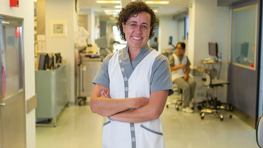 La enfermera Miriam del Barrio, especialista de la Clínica Universidad de Navarra en UCI de adultos. CEDIDA