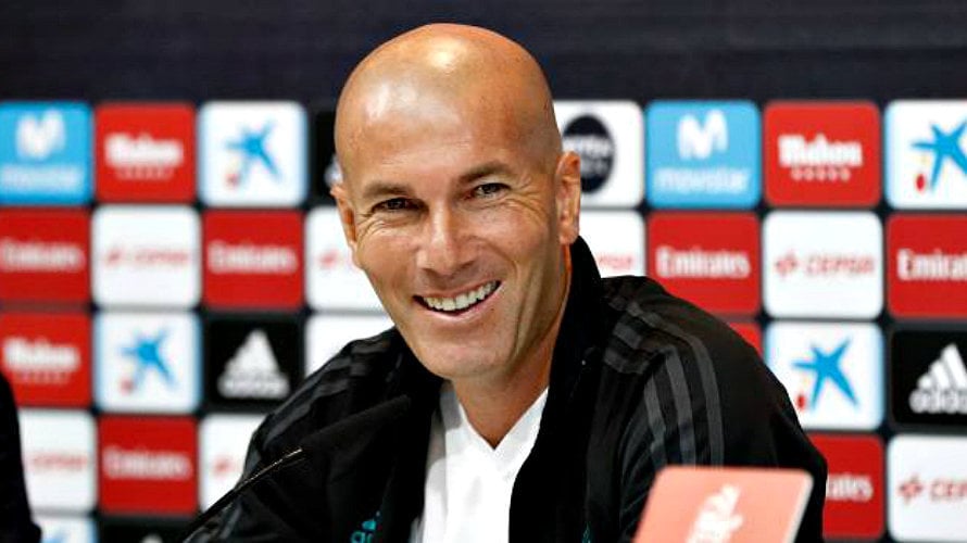 Zidane en sala de prensa. Real Madrid.