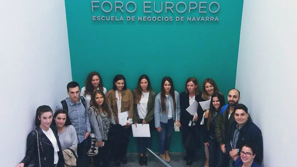 Alumnos de posgrado del Foro Europeo al inicio del nuevo curso académico.