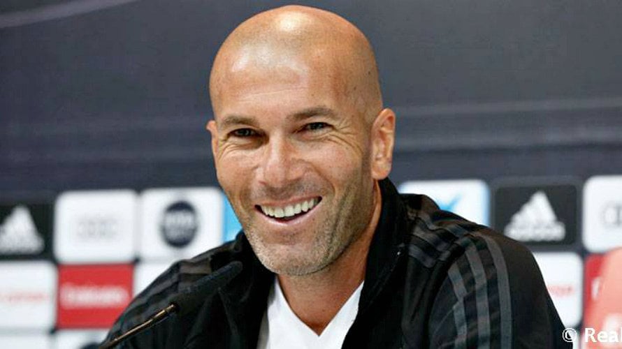 Zidane en rueda de prensa. Web Real Madrid.