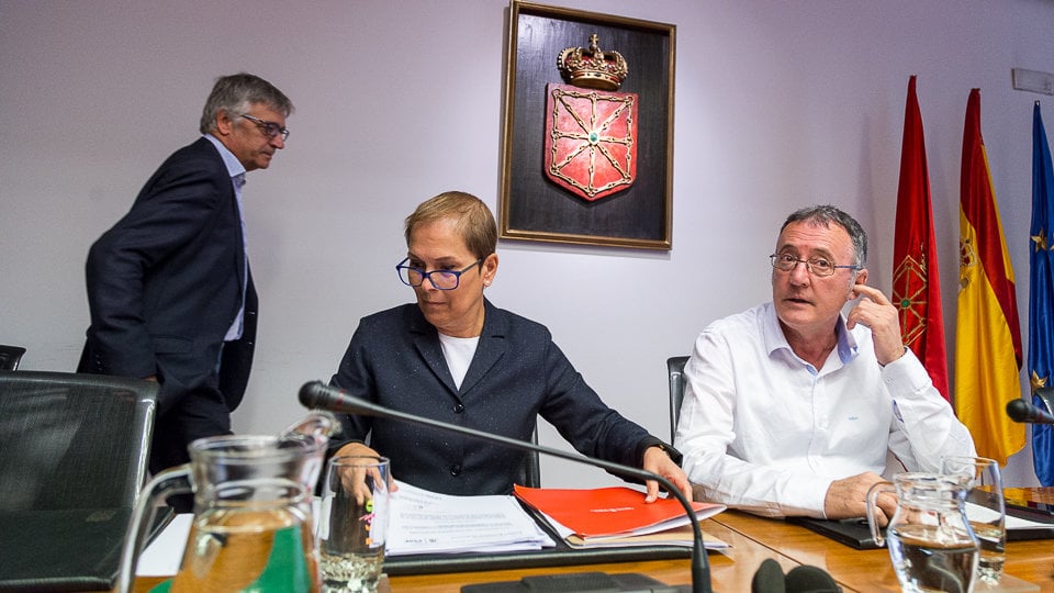 Comparecencia de la presidenta Barkos sobre el dictamen del Consejo de Navarra por el decreto foral sobre el uso del euskera en la administración. IÑIGO ALZUGARAY (35)