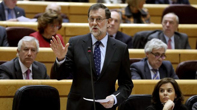 Mariano Rajoy durante una intervención en el Senado EFE
