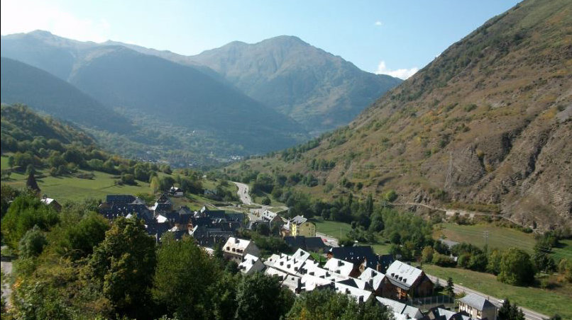 Paisaje del Valle de Arán, en la provincia de Lérida