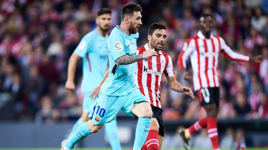 Leo Messi ante el Athletic. La Liga