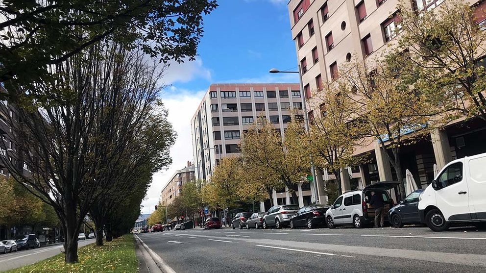 Avenida de Pío XII de Pamplona desde su tramo más próximo a la calle Iturrama. ARCHIVO. (7)