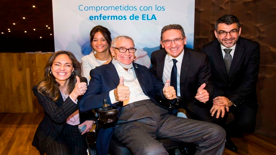 La Fundación Bancaria 'La Caixa' y la Fundación Francisco Luzón, comprometidos contra el ELA