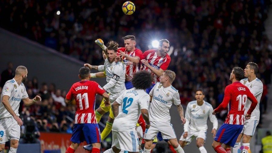 Partido Atlético - Real Madrid. la Liga.